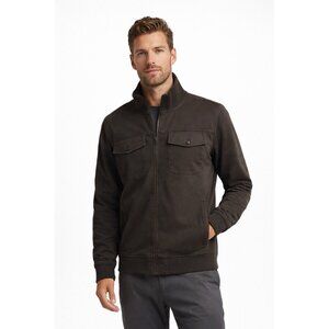 LULULEMON commission jacket travel olive green XL business casual pockets bomber